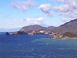 桜島と開聞岳(鹿児島県)